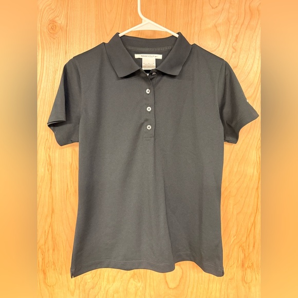 Nike Tops - Nike Ladies Dri-FIT Classic Golf Polo Shirt Medium Black Womens 286772 010